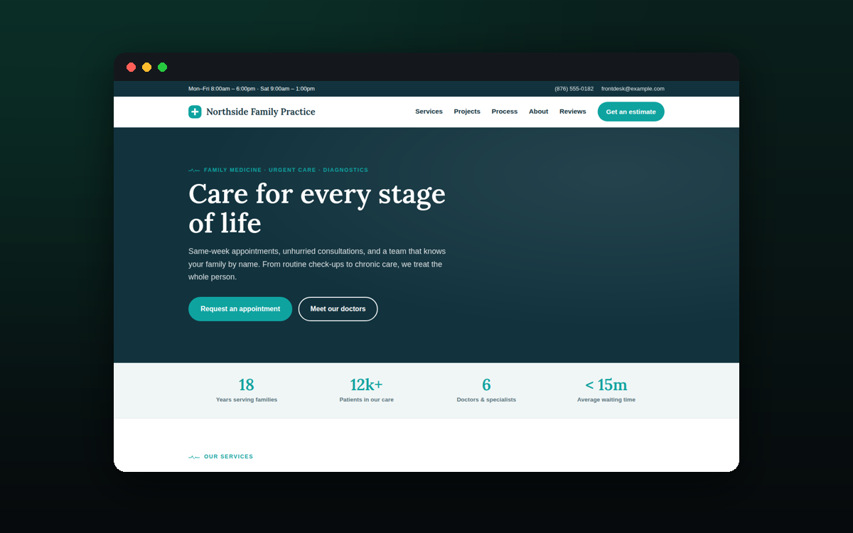 CWBuild — Medical Practice Website
