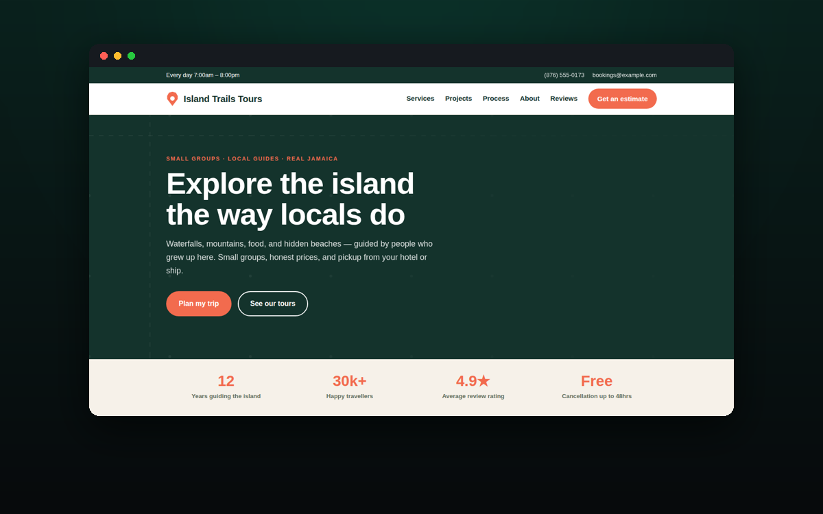 CWBuild — Travel & Tours Website
